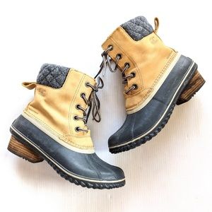 SOREL Slimpack II Lace-up Duck Boot camel tan